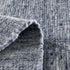 Wollteppich Natur | Reine Schur-Wolle Handweb Teppich im Skandinavischen Design | Blau
